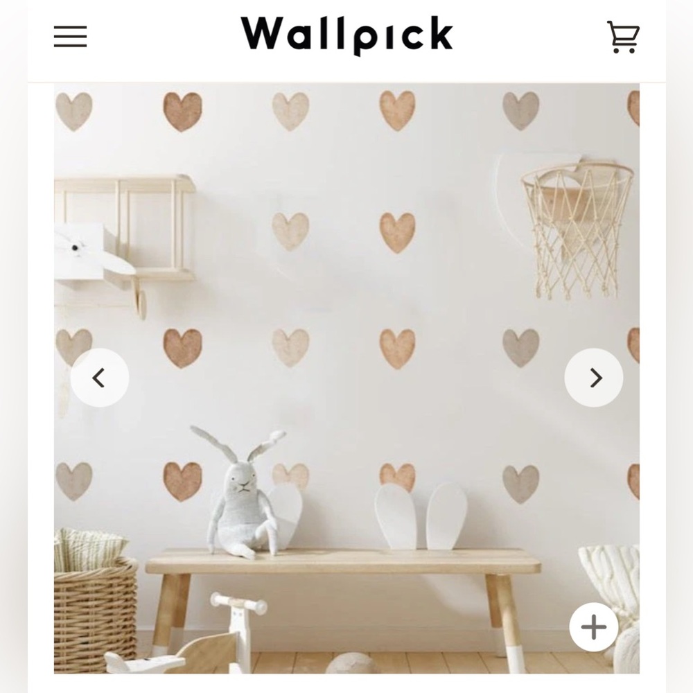 Wallpick Heart Pattern Wall Decal Stickers